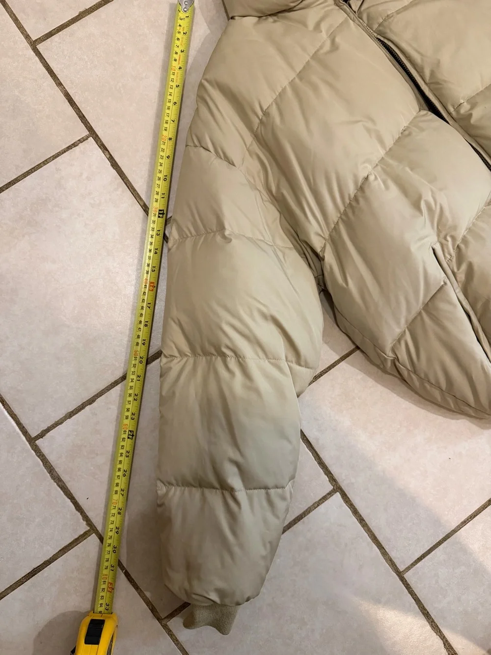 Vintage Polo Ralph Lauren Tan Down Jacket Large